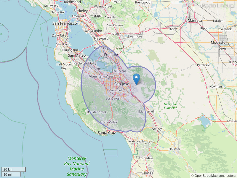 KXSC-FM Coverage Map