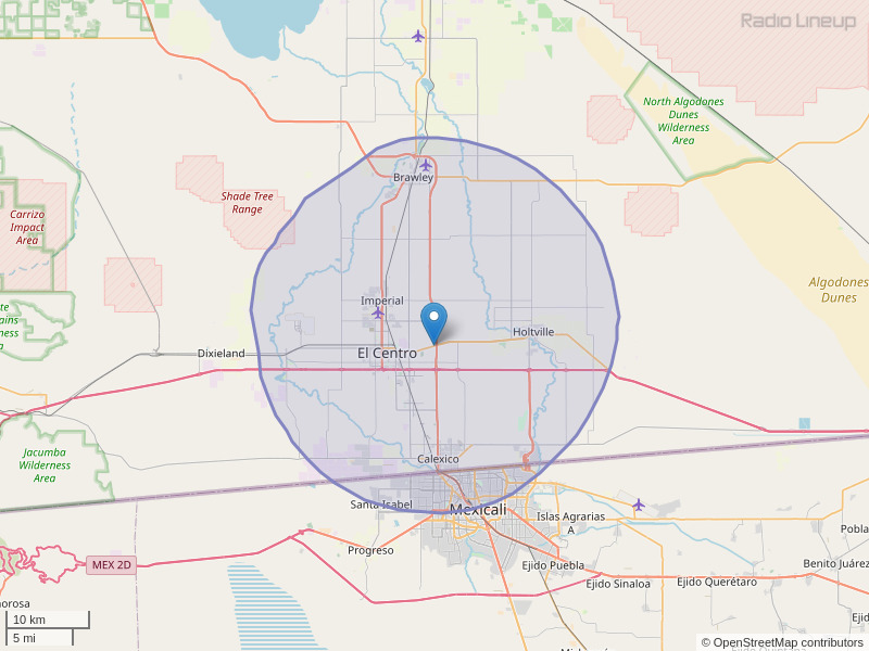 KUBO-FM Coverage Map