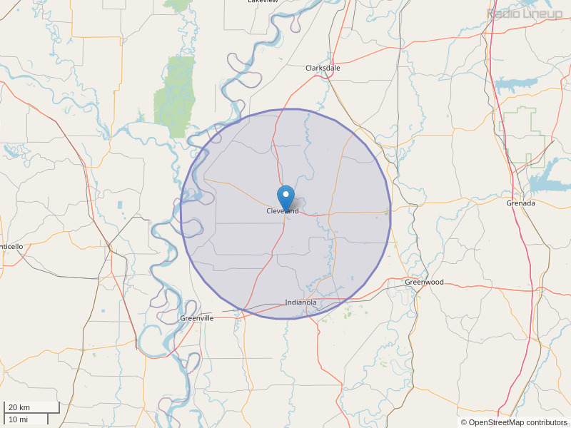 WCLD-FM Coverage Map