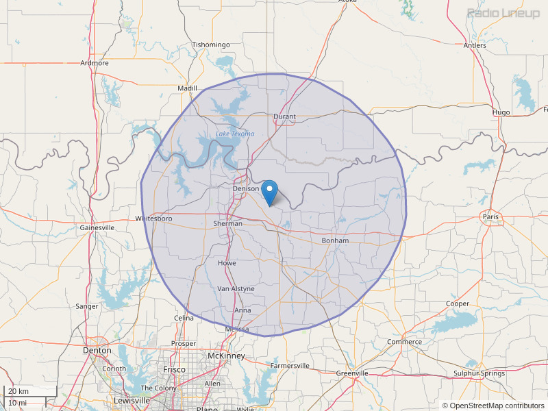 KMAD-FM Coverage Map