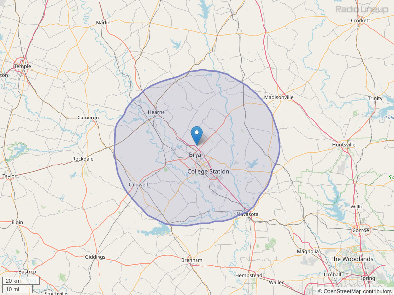 KKYS-FM Coverage Map