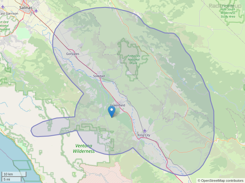 KMJV-FM Coverage Map