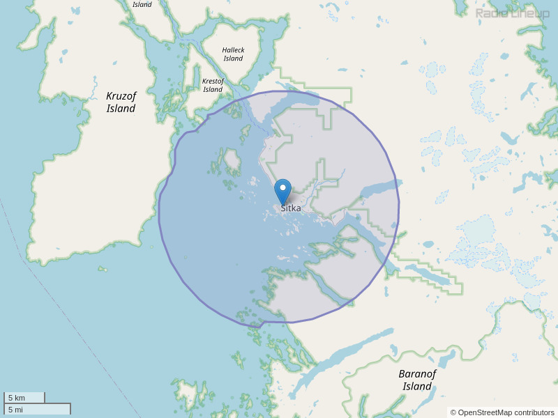 KCAW-FM Coverage Map