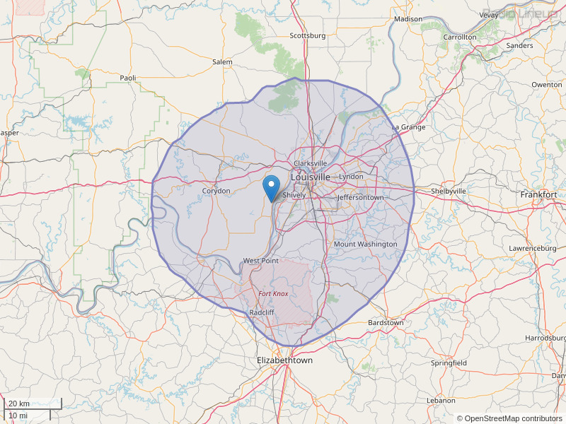 WSFR-FM Coverage Map