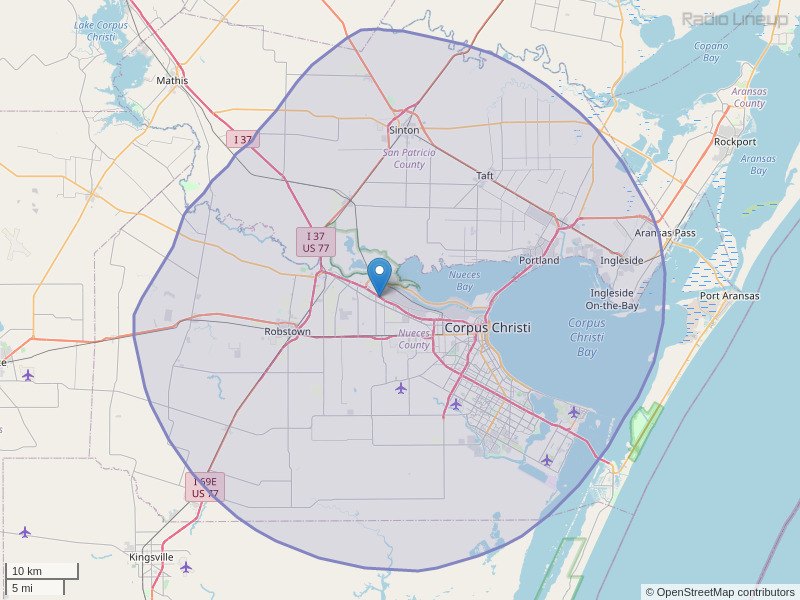 KBSO-FM Coverage Map