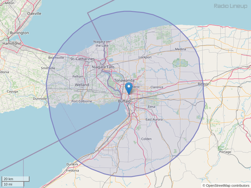 WEDG-FM Coverage Map