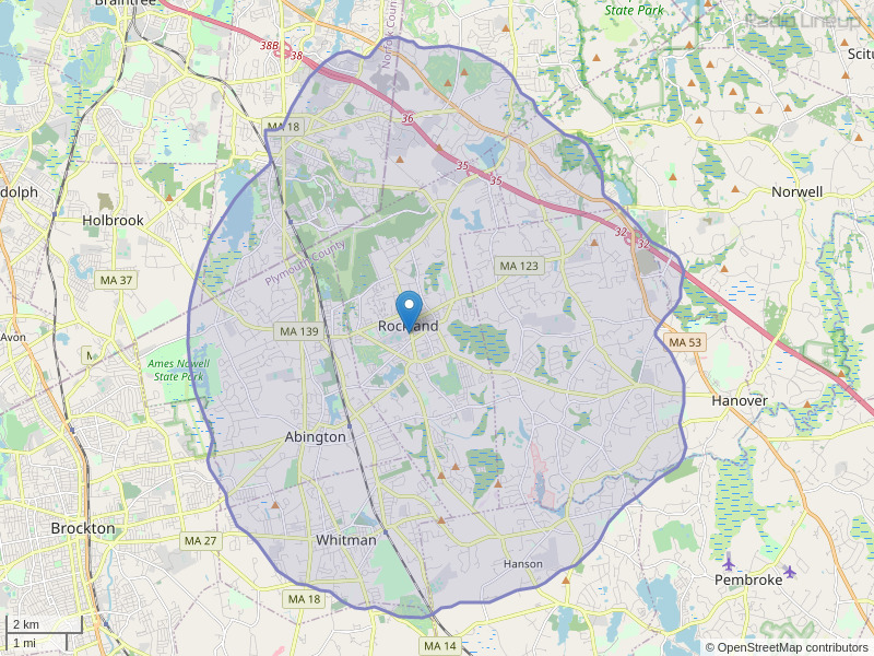 WRPS-FM Coverage Map