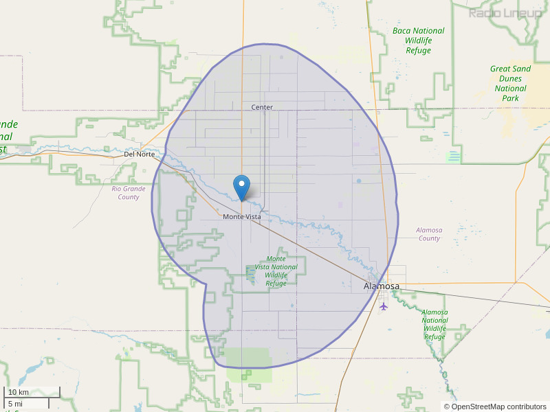 KYDN-FM Coverage Map