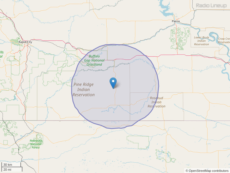 KZSD-FM Coverage Map