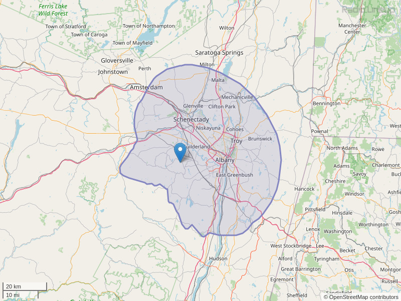 WVCR-FM Coverage Map