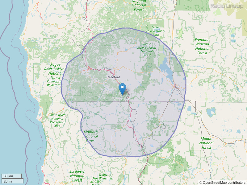 KTMT-FM Coverage Map