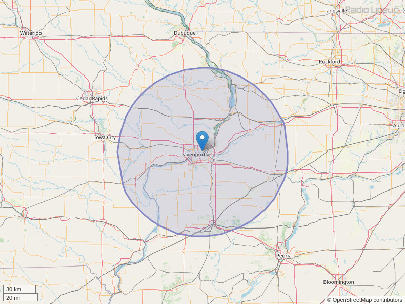 WLLR-FM Coverage Map