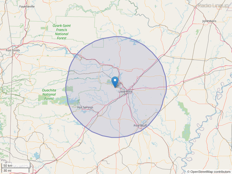 KSSN-FM Coverage Map