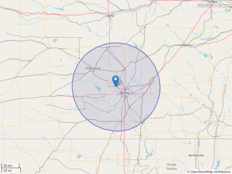 KZSN-FM Coverage Map