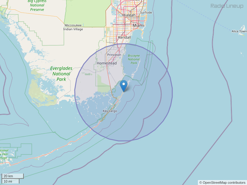 WRAZ-FM Coverage Map