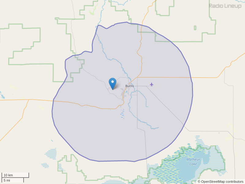 KZHC-FM Coverage Map