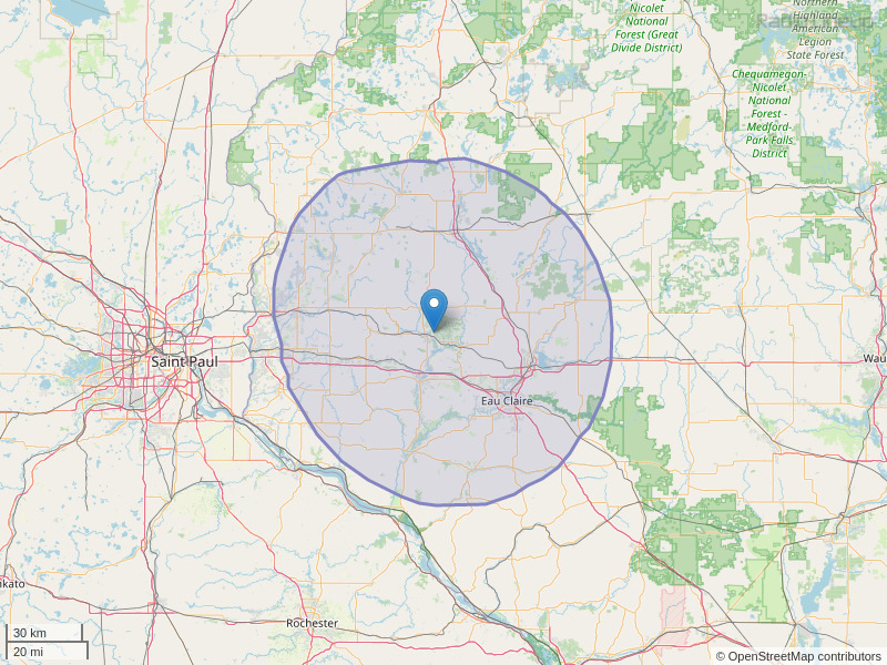 WHWC-FM Coverage Map