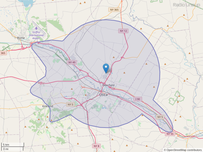 WRVN-FM Coverage Map