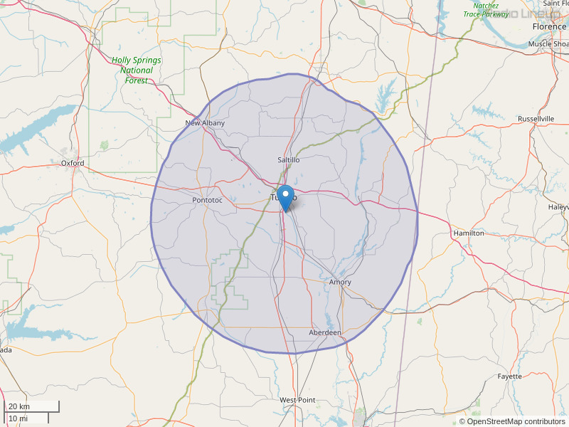 WWKZ-FM Coverage Map