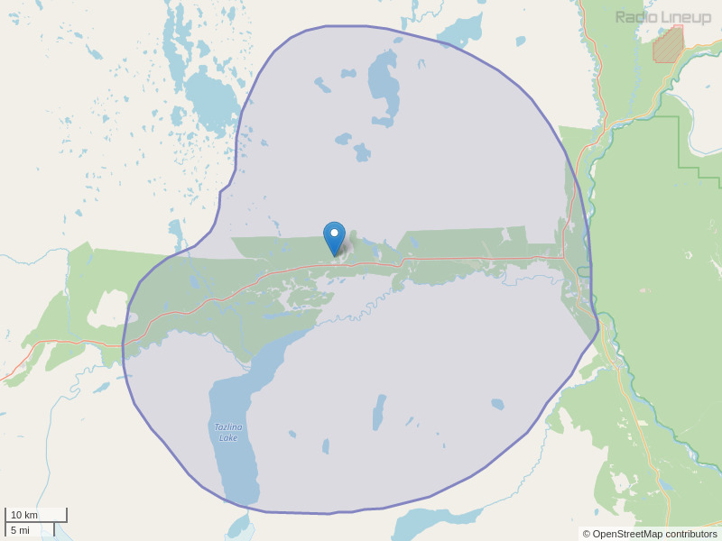 KXGA-FM Coverage Map