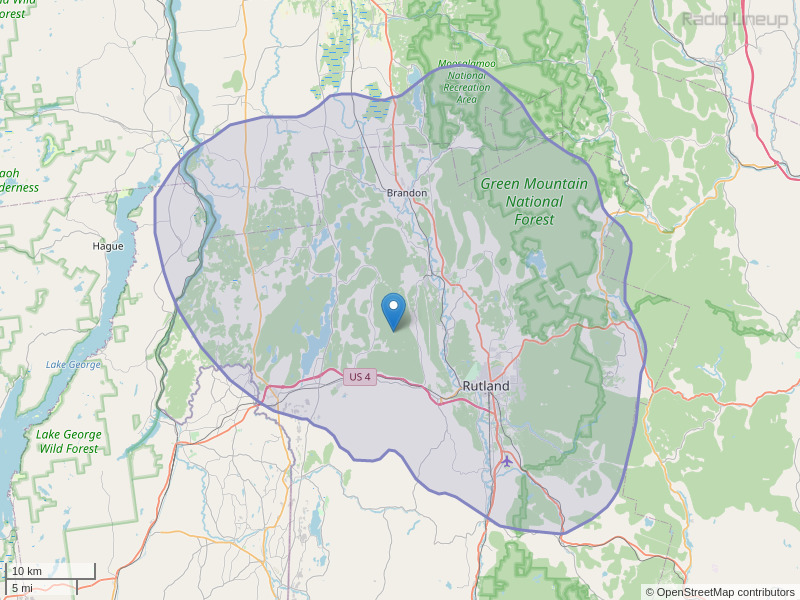 WEXP-FM Coverage Map