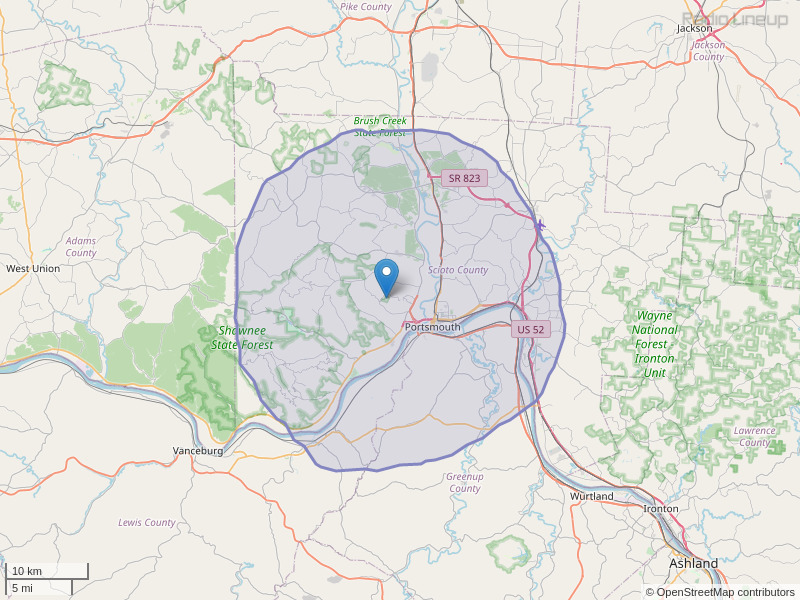 WOSP-FM Coverage Map