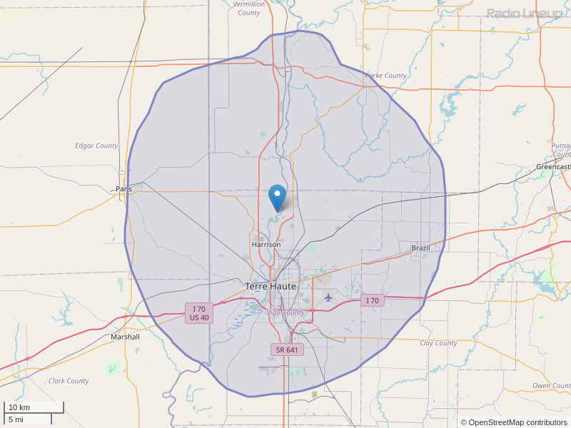 WHLR-FM Coverage Map