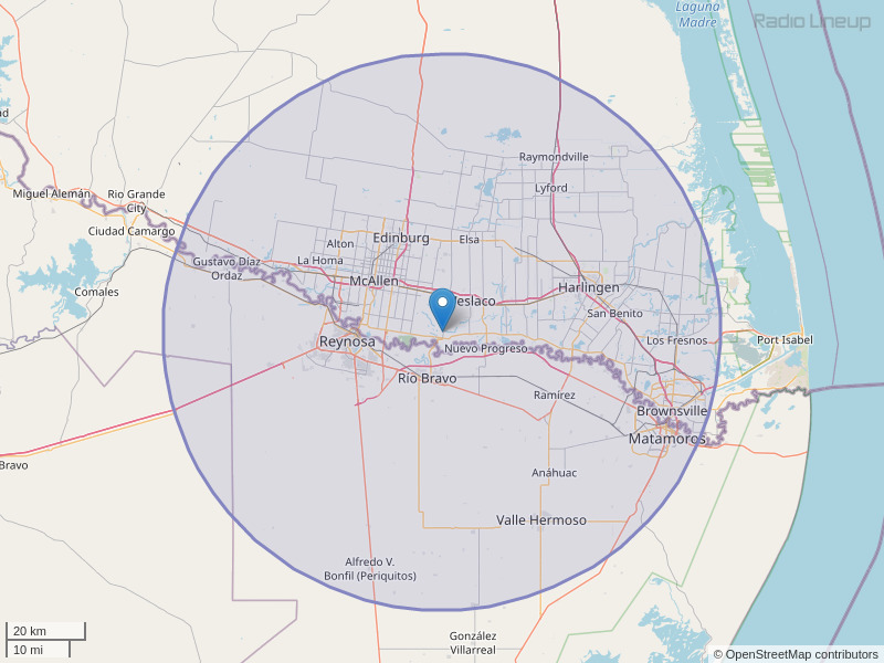 KVLY-FM Coverage Map