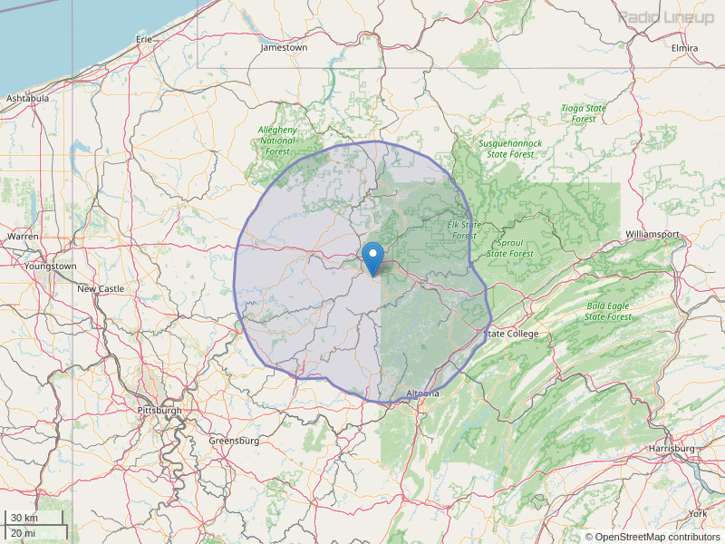 WIFT-FM Coverage Map