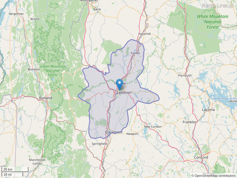 WFRD-FM Coverage Map