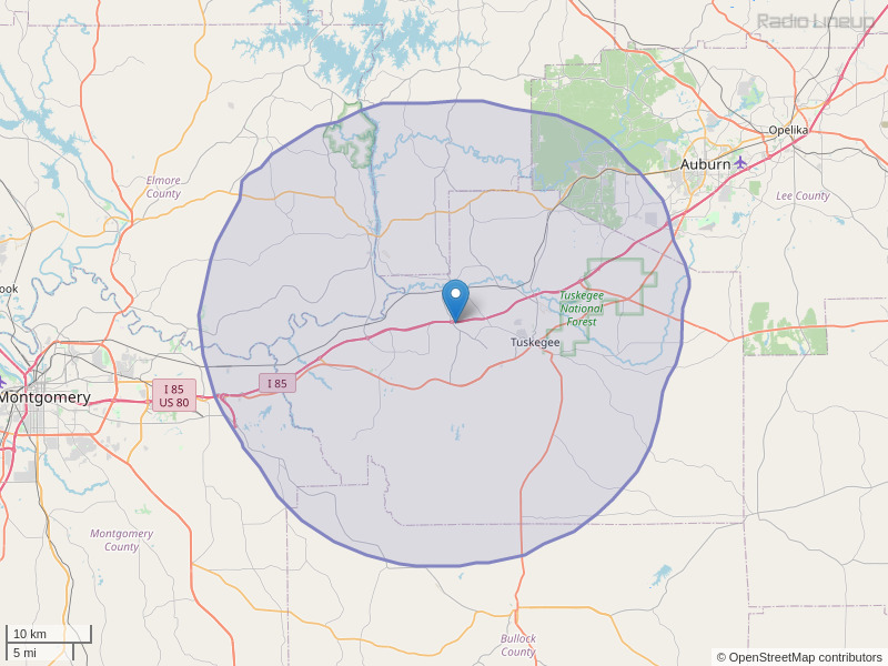 WQNR-FM Coverage Map