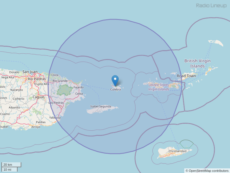 WVIS-FM Coverage Map