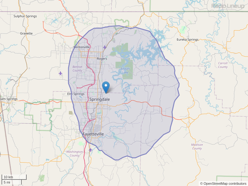 KAKS-FM Coverage Map