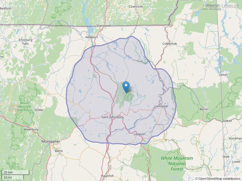 WGMT-FM Coverage Map