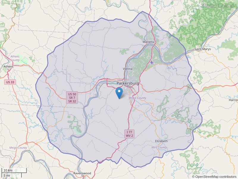 WVPG-FM Coverage Map