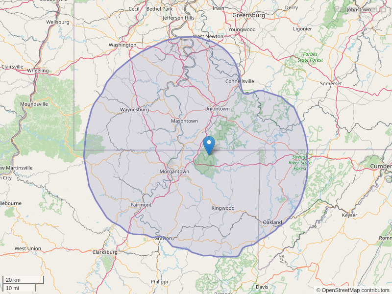 WVPM-FM Coverage Map