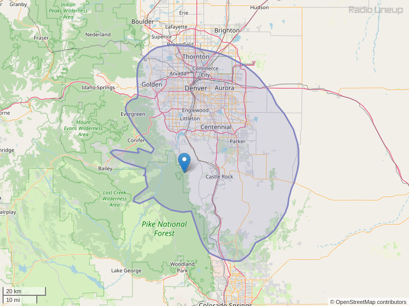 KXWA-FM Coverage Map