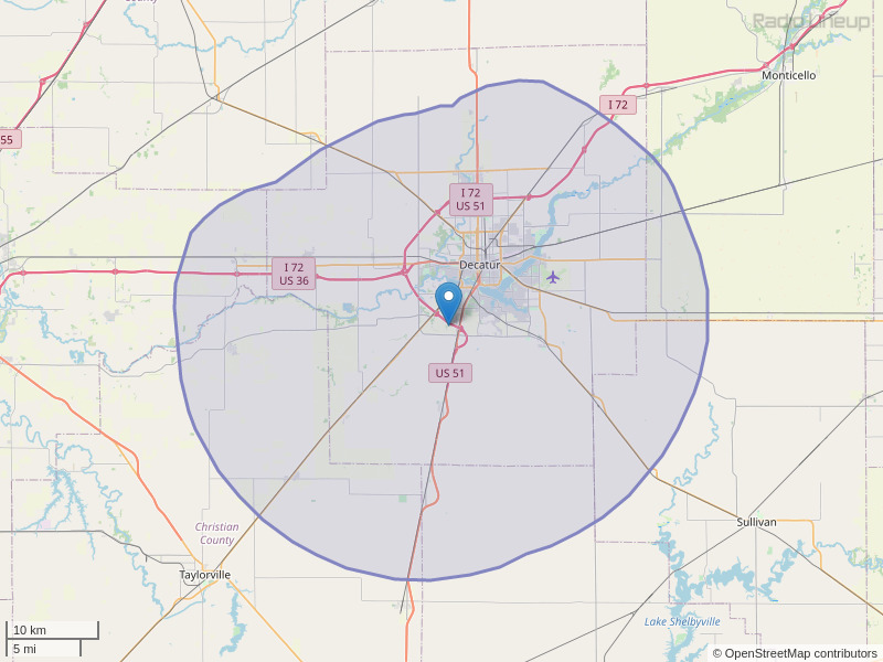 WYDS-FM Coverage Map