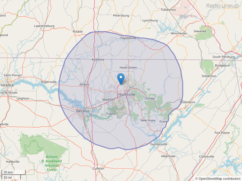 WRTT-FM Coverage Map