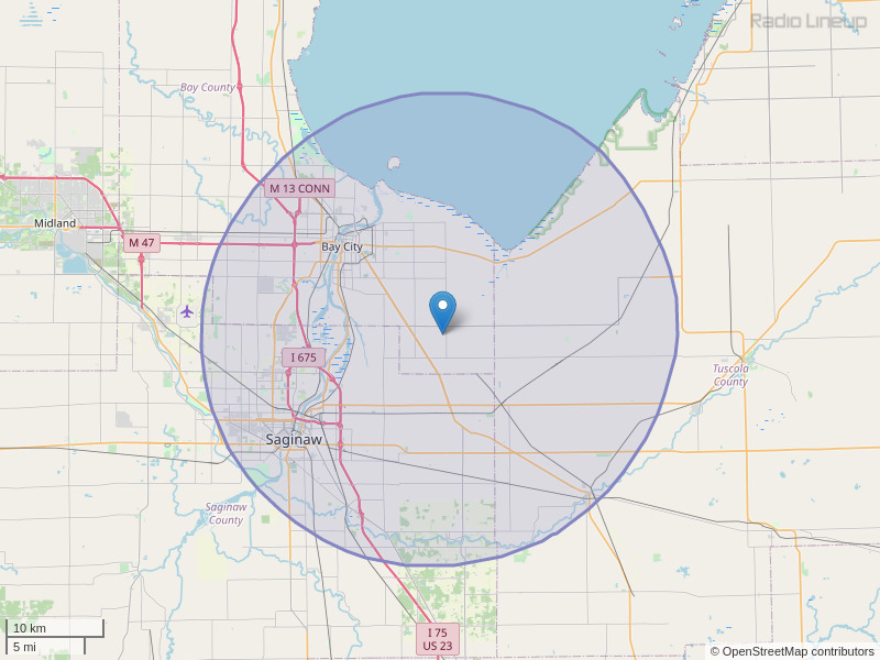 WMJO-FM Coverage Map