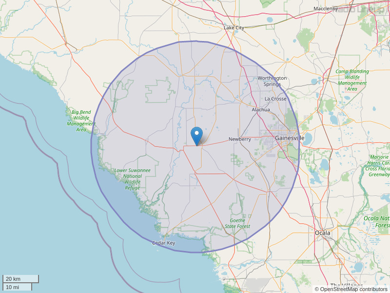 WPLL-FM Coverage Map