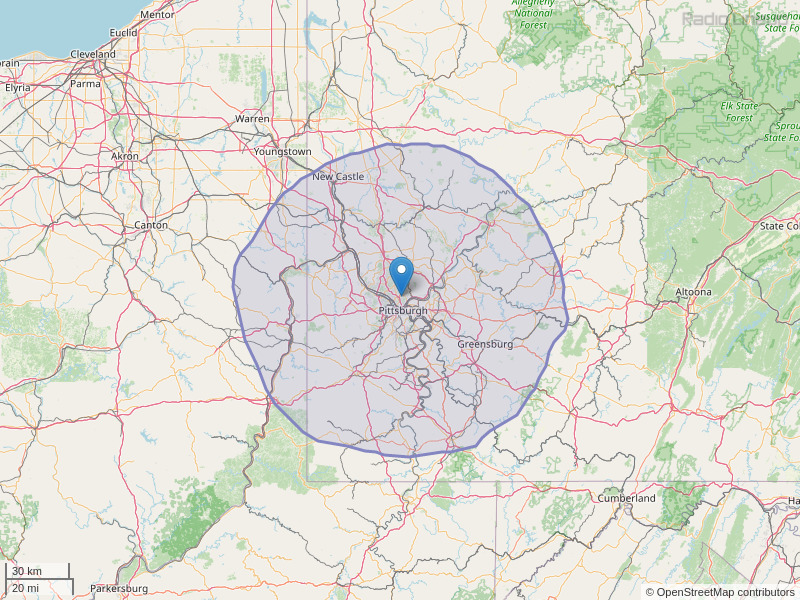 WLTJ-FM Coverage Map