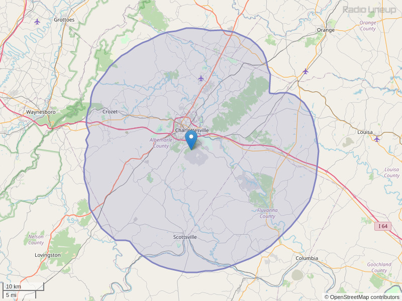 WCVL-FM Coverage Map