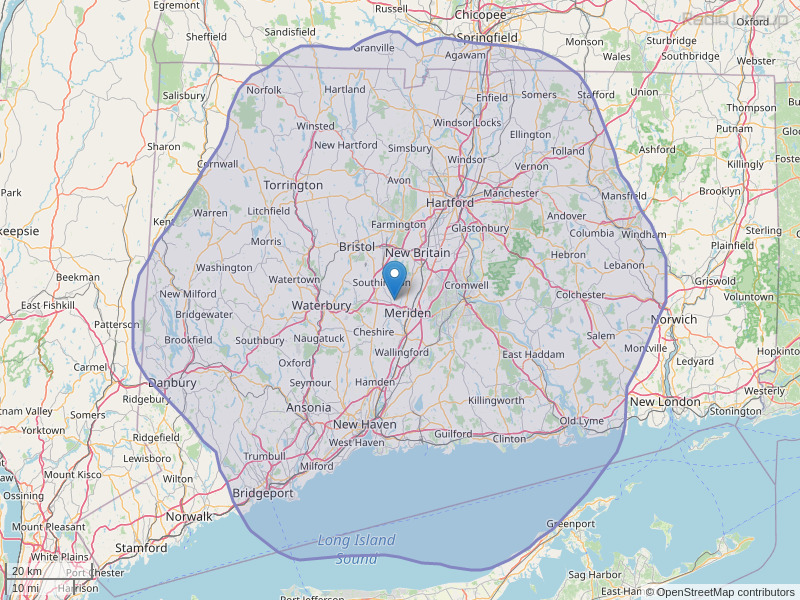 WMRQ-FM Coverage Map