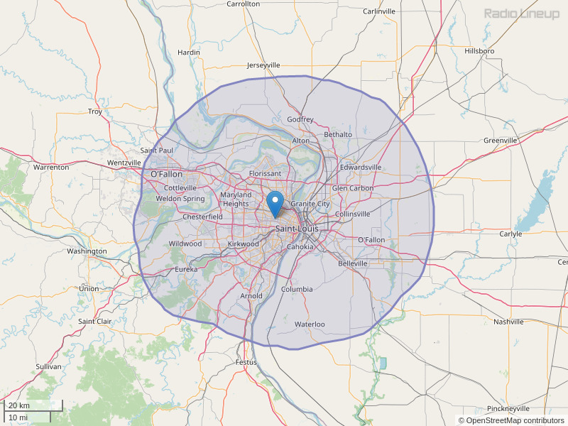 WHHL-FM Coverage Map