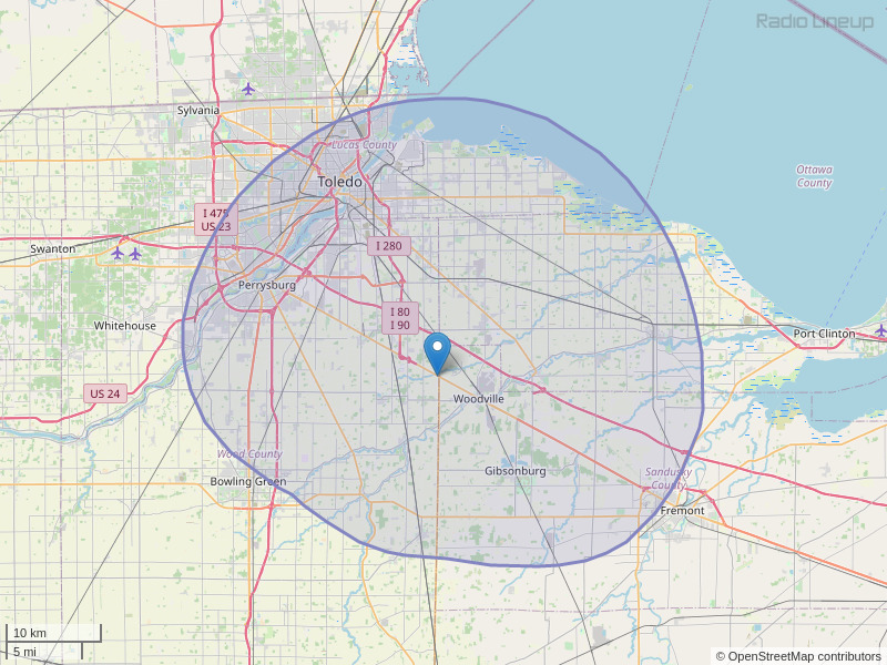 WIMX-FM Coverage Map