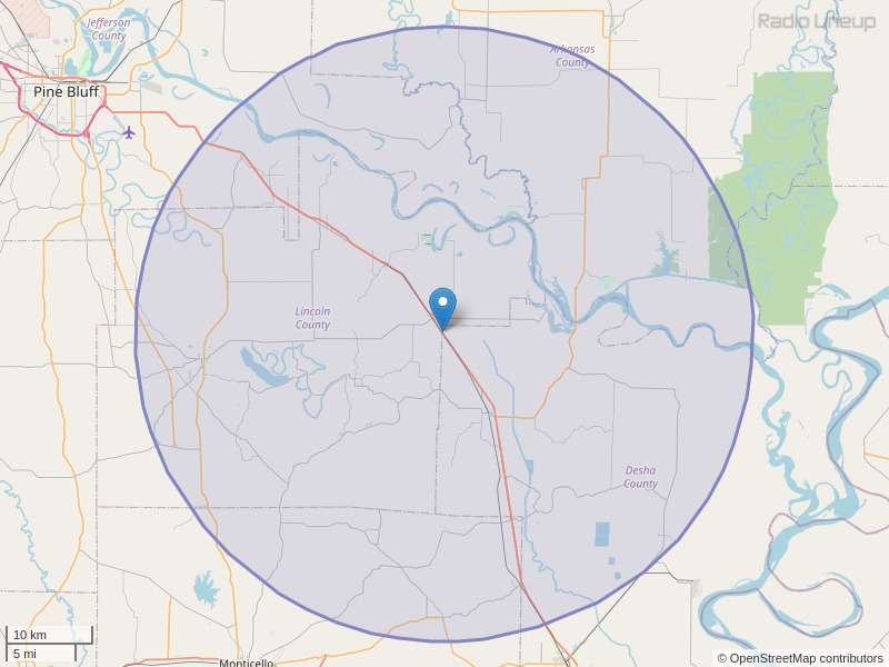 KXFE-FM Coverage Map