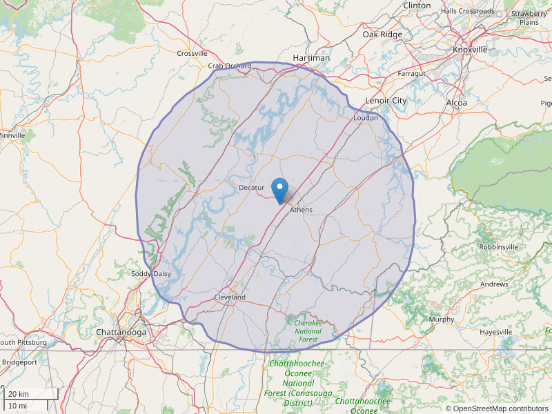 WJLJ-FM Coverage Map