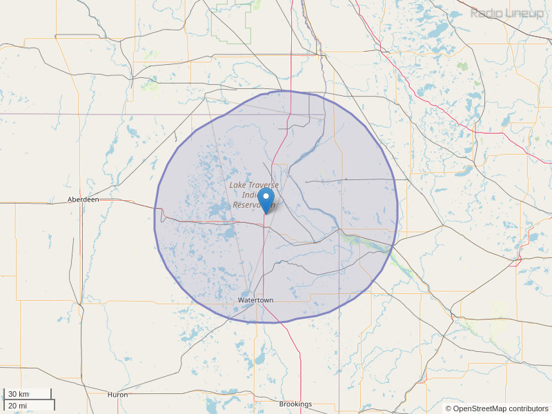KCGN-FM Coverage Map