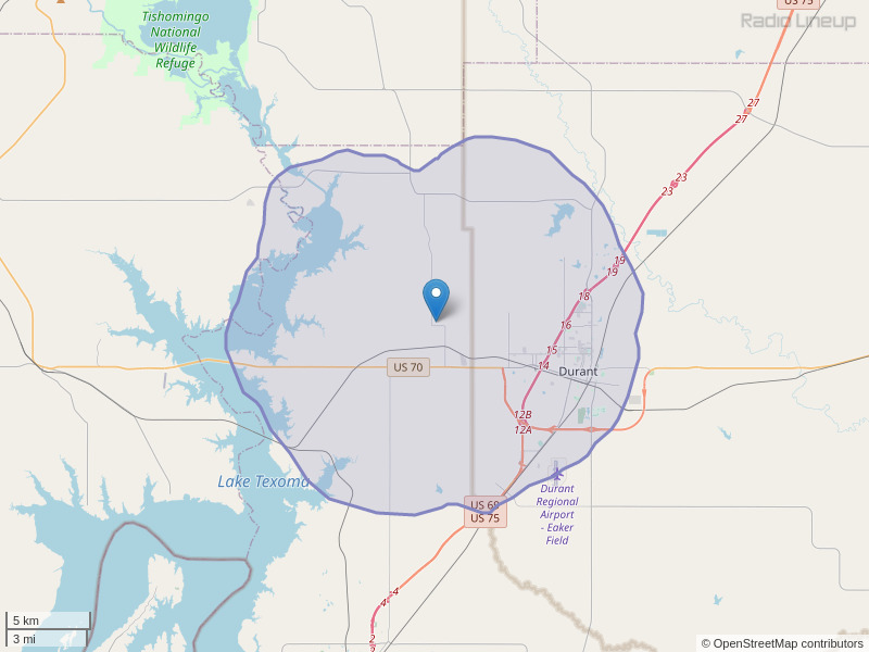 KAYC-FM Coverage Map